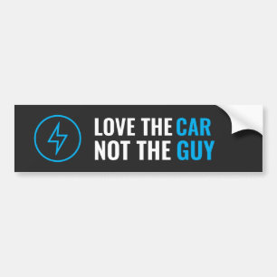 Adesivo Para Carro Adoro o carro, não o arrependimento da Cara, Tesla