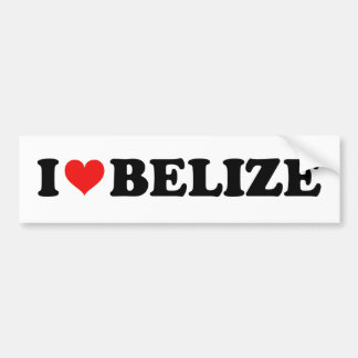 Adesivo Para Carro Adoro o Coração Belize Viagem Souvenir