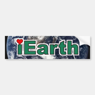 Adesivo Para Carro Adoro o "Earth Bumper Sticker"