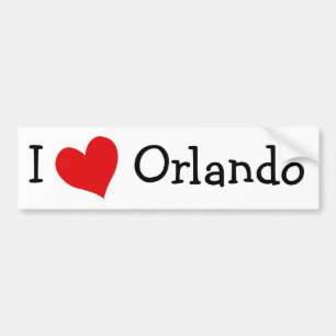 Adesivo Para Carro Adoro Orlando