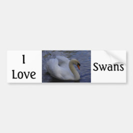 Adesivo Para Carro Adoro Swans Bumper Sticker