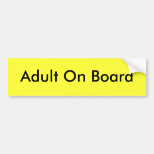 Adesivo Para Carro Adulto a bordo