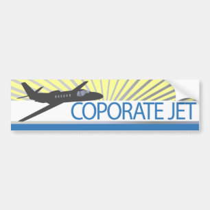 Adesivo Para Carro Aeronave de Jet Corporativa
