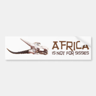 Adesivo Para Carro África não é para mariquinhas: Crânio africano