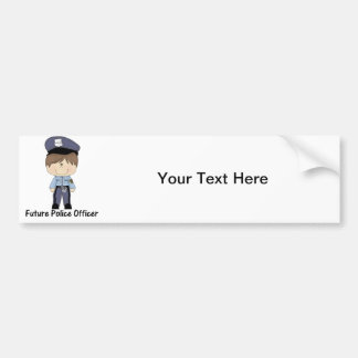 Adesivo Para Carro agente da polícia futuro (menino)