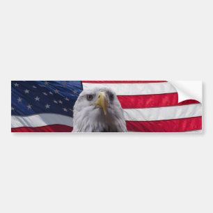 Adesivo Para Carro Águia e bandeira