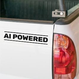 Adesivo Para Carro AI Powered™ Bumper Sticker