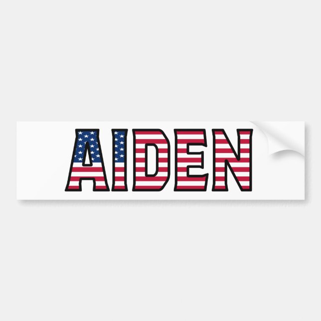 Adesivo Para Carro Aiden Name Vorname USA Aufkleber Sticker Auto (Frente)