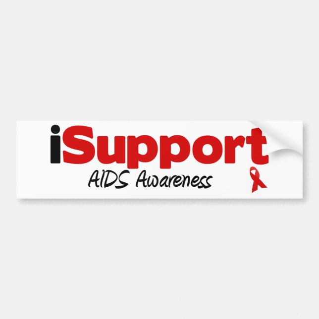 Adesivo Para Carro AIDS do iSupport (Frente)