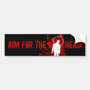 Adesivo Para Carro AIM PARA A CABEÇA! bumpersticker