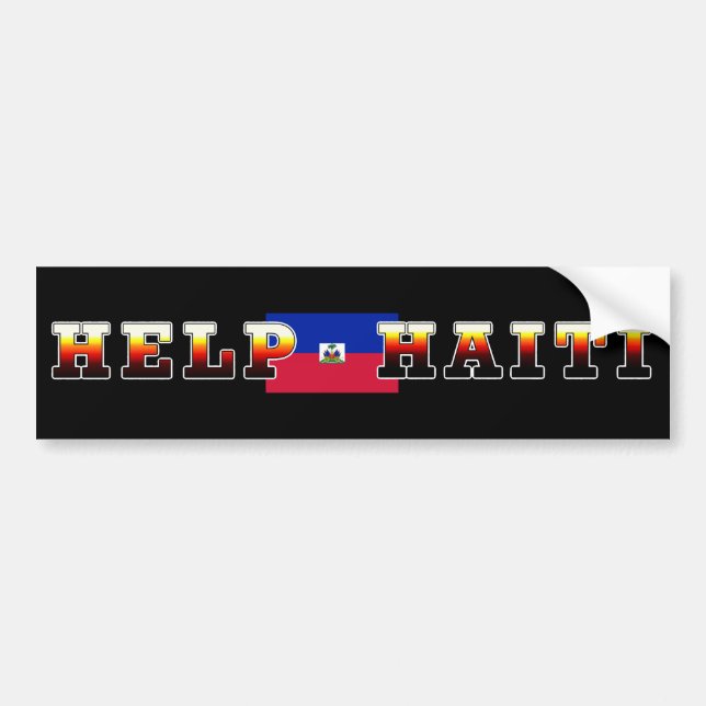 ADESIVO PARA CARRO AJUDA HAITI (Frente)