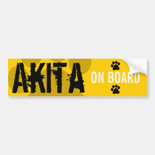 Adesivo Para Carro Akita a bordo