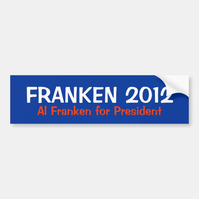 Adesivo Para Carro Al Franken para o presidente autocolante no vidro (Frente)