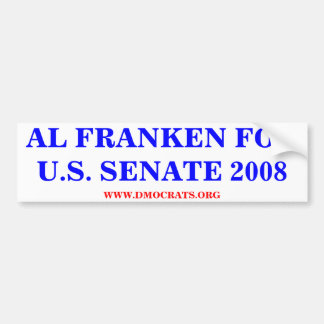 Adesivo Para Carro AL FRANKEN PARA Vinheta SENADO DOS EUA 2008