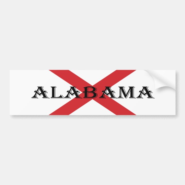 Adesivo Para Carro Alabama e Flag bscnt (Frente)