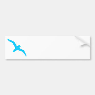 Adesivo Para Carro Albatroz Azul Aqua