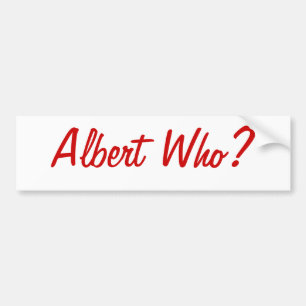 Adesivo Para Carro Albert quem? Autocolante no vidro traseiro de St