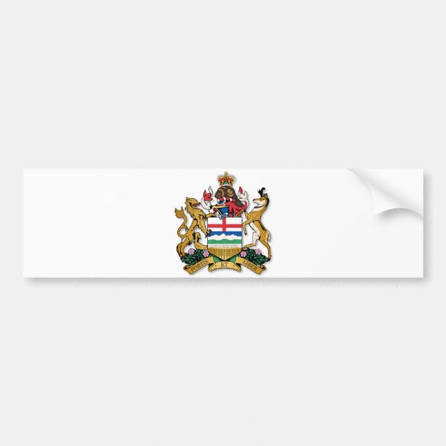 Adesivo Para Carro Alberta casaco de armas (Frente)