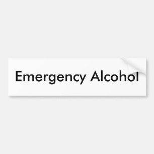 Adesivo Para Carro Álcool da emergência