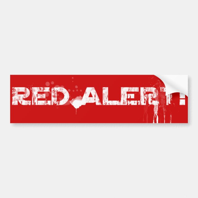 Adesivo Para Carro Alerta Vermelho! Clássica (Frente)