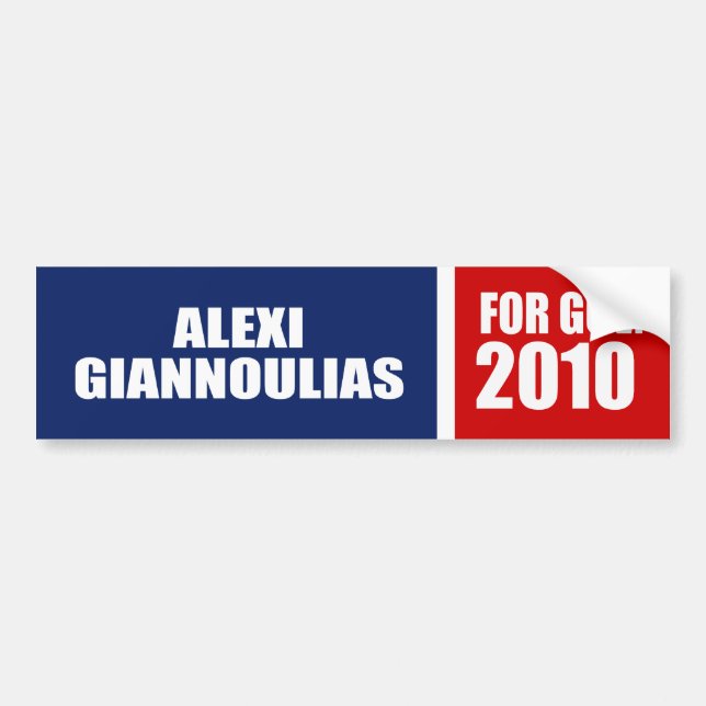 ADESIVO PARA CARRO ALEXI GIANNOULIAS PARA O SENADO (Frente)