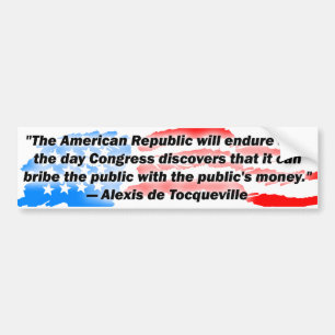 Adesivo Para Carro Alexis de Tocqueville: A república americana!
