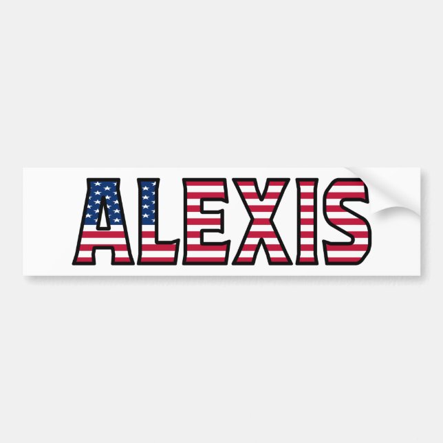 Adesivo Para Carro Alexis Name Vorname USA Aufkleber Sticker Auto (Frente)