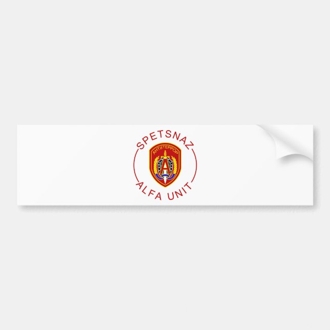 Adesivo Para Carro Alfa de Spetsnaz (Frente)
