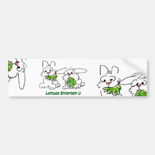 Adesivo Para Carro Alface Entertain U Cartoon Rabbits