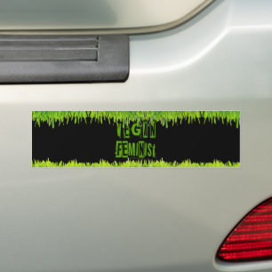 Adesivo Para Carro Alface feminista de SlipperyJoe's Vegan