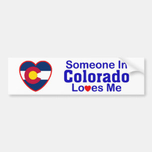 Adesivo Para Carro Alguém em Colorado ama-me