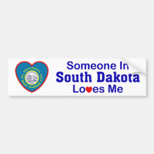 Adesivo Para Carro Alguém em South Dakota ama-me