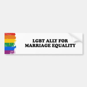 Adesivo Para Carro ALIADO LGBT PELA IGUALDADE NO CASAMENTO - .png