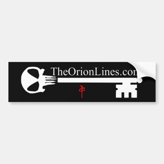 Adesivo Para Carro alien skull key (Frente)