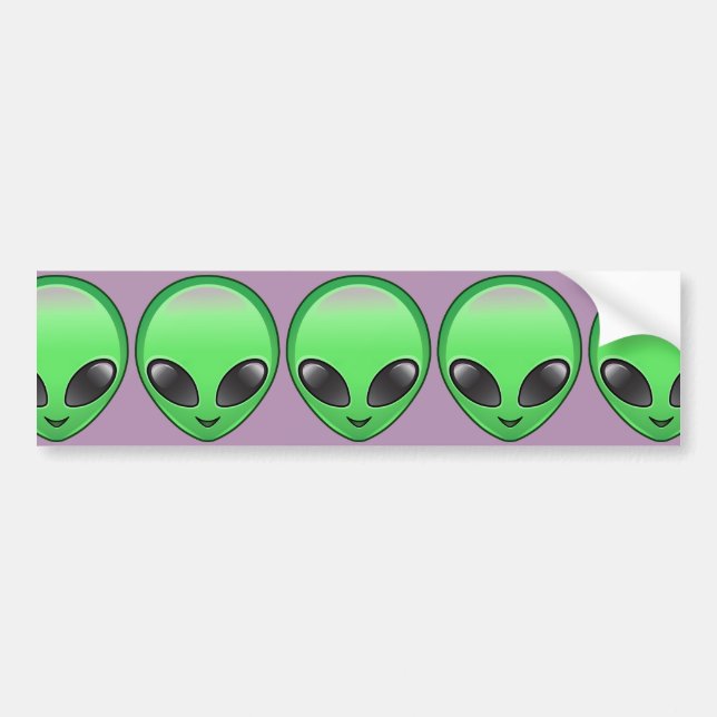 Adesivo Para Carro alienígena emoji (Frente)