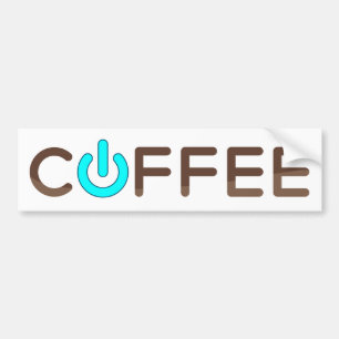 Adesivo Para Carro Alimentação do café (BLue)