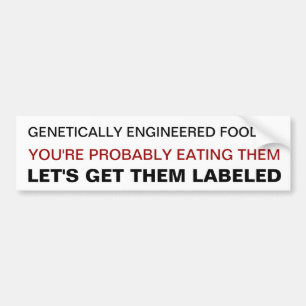 Adesivo Para Carro Alimentos Genetically projetados básicos do