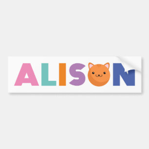 Adesivo Para Carro Alison Cat