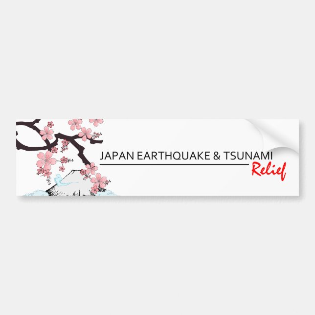 Adesivo Para Carro Alivio *Japan do terremoto/tsunami * autocolante (Frente)