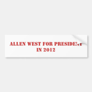 ADESIVO PARA CARRO ALLEN OCIDENTAL PARA O PRESIDENTE EM 2016