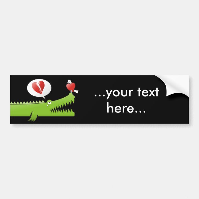 Adesivo Para Carro Alligator no Amor (Frente)
