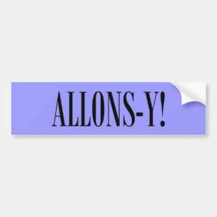 Adesivo Para Carro Allons-y!
