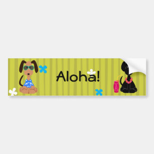 Adesivo Para Carro Aloha autocolante no vidro traseiro