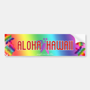 Adesivo Para Carro Aloha Havaí