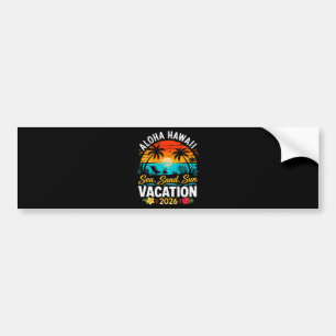 Adesivo Para Carro Aloha Havaí Mar Areia Sol 2026