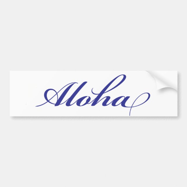 Adesivo Para Carro Aloha Hawaii (Frente)