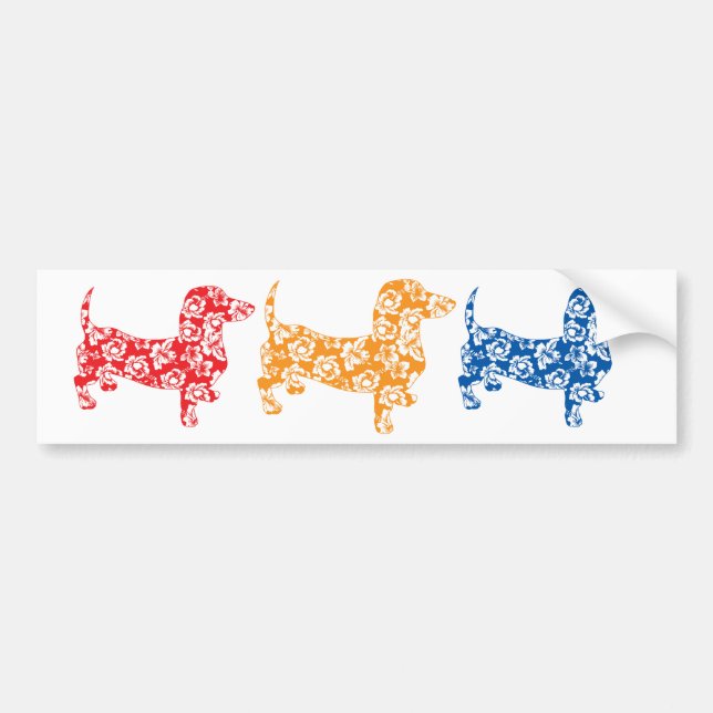 Adesivo Para Carro Aloha Orange Doxies (Frente)