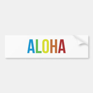 Adesivo Para Carro Aloha Rainbow