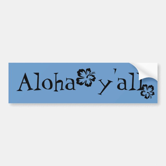 Adesivo Para Carro Aloha você (Frente)
