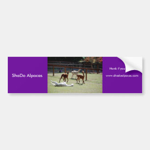 Adesivo Para Carro Alpacas de ShaDo, Honk se você Pronk!